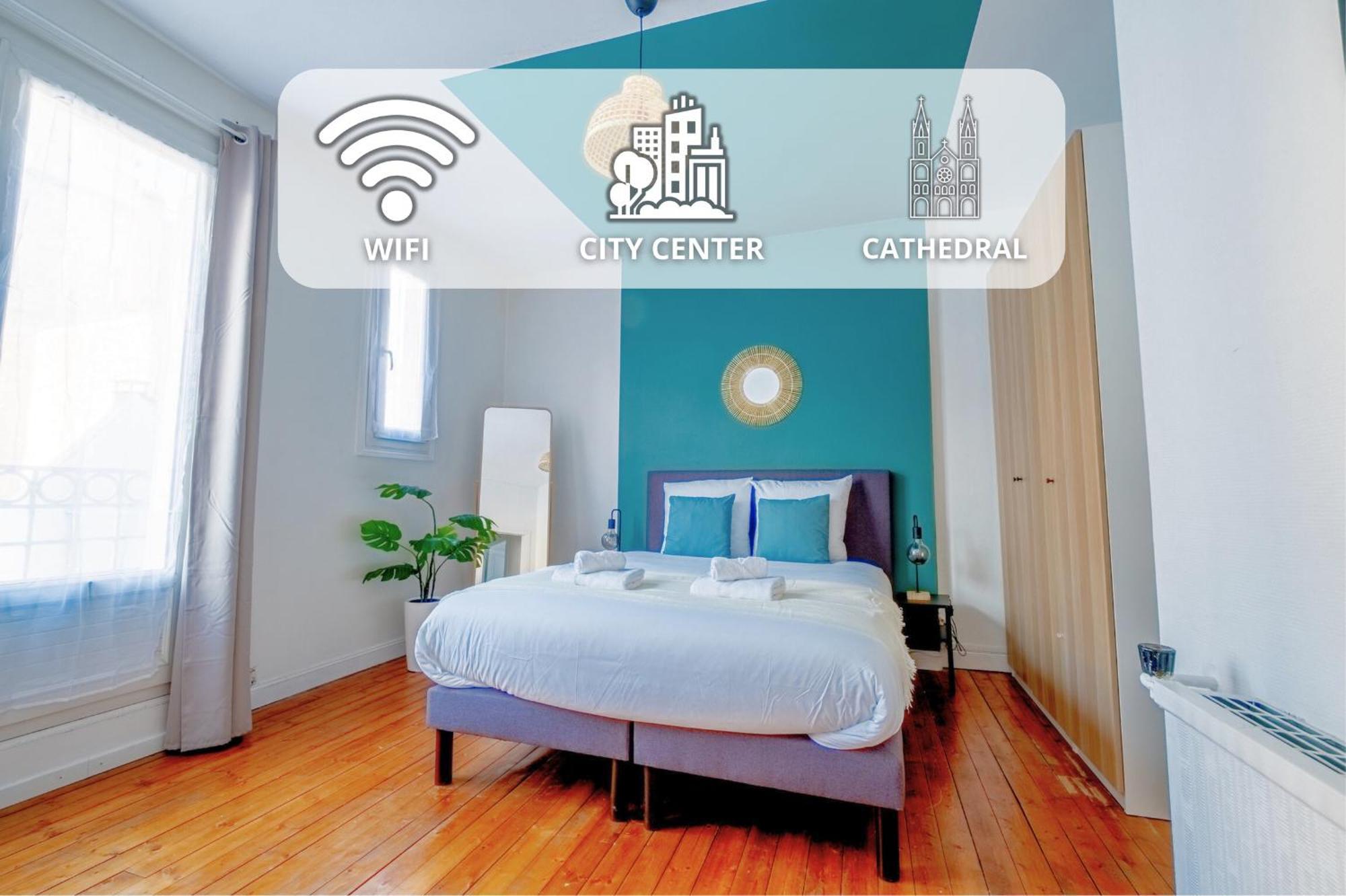 Apartamento Wellness Bubble - Cathedrale - Hypercentre Reims Exterior foto